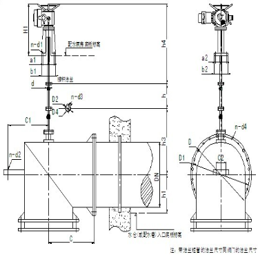 配水閘閥結構圖 配水閘閥結構圖